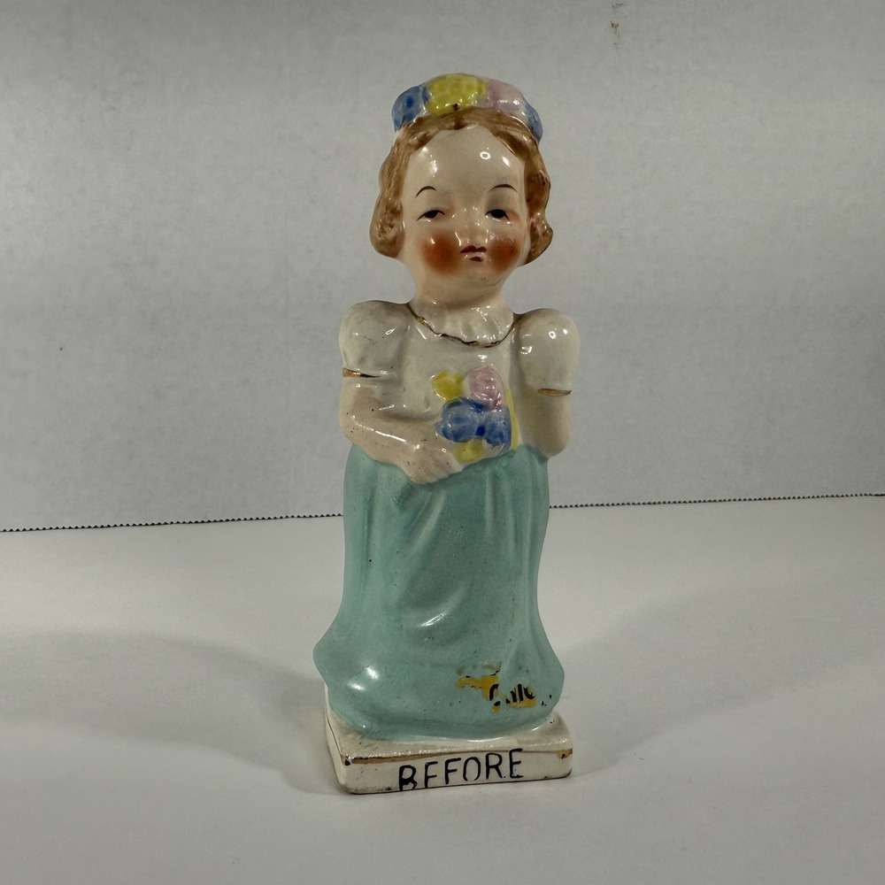 Vintage Wedding Couple‎ Before Salt and Pepper Shakers Japan Kitschy Bride Only